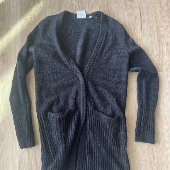 Cheap Monday Hook chunky knit zip Front Cardigan Black small oversized - Picture 2 of 13